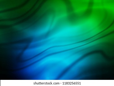 Dark Blue, Green vector glossy abstract template. An elegant bright illustration with gradient. A new texture for your design.