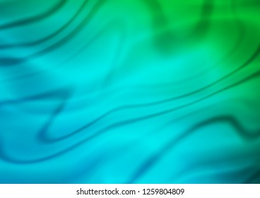 Dark Blue, Green vector glossy abstract template. Colorful abstract illustration with gradient. Brand new style for your business design.