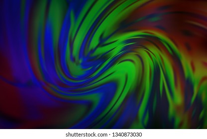 Dark Blue, Green vector glossy abstract background. Creative illustration in halftone style with gradient. New style for your business design.