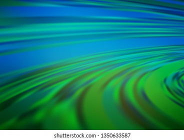 Dark Blue, Green vector glossy abstract background. A completely new color illustration in a bokeh style. A new texture for your design.