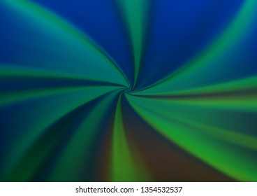 Dark Blue, Green vector glossy abstract background. An elegant bright illustration with gradient. A new texture for your design.
