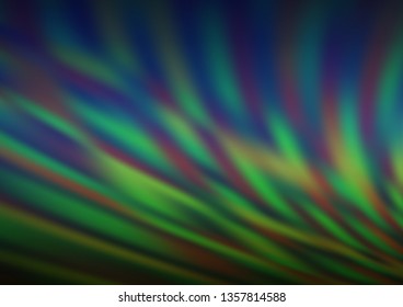 Dark Blue, Green vector glossy bokeh pattern. Glitter abstract illustration with an elegant design. The background for your creative designs.
