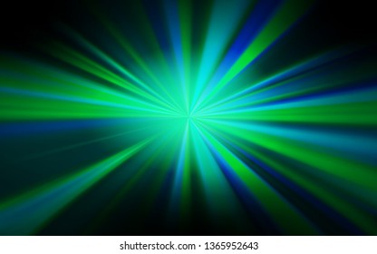 Dark Blue, Green vector glossy abstract background. Colorful illustration in abstract style with gradient. Completely new design for your business.