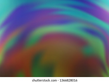 Dark Blue, Green vector glossy abstract template. A completely new color illustration in a bokeh style. The blurred design can be used for your web site.
