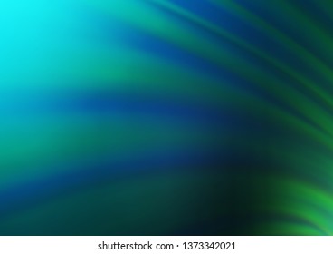 Dark Blue, Green vector glossy abstract background. Glitter abstract illustration with an elegant design. The elegant pattern for brand book.
