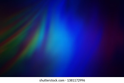 Dark Blue, Green vector glossy abstract layout. Abstract colorful illustration with gradient. New design for your business.
