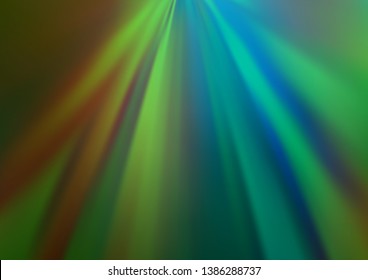 Dark Blue, Green vector glossy abstract template. An elegant bright illustration with gradient. A new texture for your design.