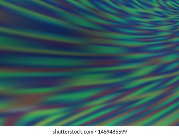 Dark Blue, Green vector glossy abstract template. A completely new color illustration in a bokeh style. The template can be used for your brand book.