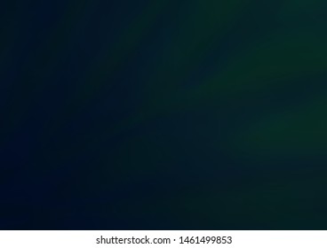 Dark Blue, Green vector glossy abstract template. Colorful abstract illustration with gradient. A completely new design for your business.