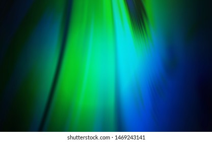 Dark Blue, Green vector glossy abstract layout. Creative illustration in halftone style with gradient. The best blurred design for your business.