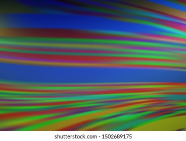Dark Blue, Green vector glossy bokeh pattern. A completely new color illustration in a bokeh style. The template can be used for your brand book.