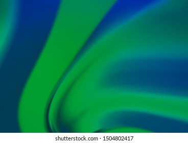 Dark Blue, Green vector glossy abstract background. Glitter abstract illustration with an elegant design. A completely new template for your design.