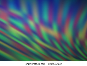 Dark Blue, Green vector glossy abstract background. Creative illustration in halftone style with gradient. The template can be used for your brand book.