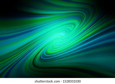 Dark Blue, Green vector glossy abstract layout. Modern abstract illustration with gradient. The best blurred design for your business.