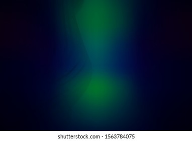 Dark Blue, Green vector glossy abstract layout. Colorful illustration in abstract style with gradient. Completely new design for your business.