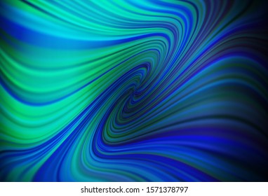Dark Blue, Green vector glossy abstract backdrop. Modern abstract illustration with gradient. Blurred design for your web site.