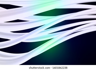 Dark Blue, Green vector glossy abstract backdrop. Modern abstract illustration with gradient. Background for a cell phone.
