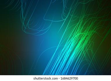 Dunkelblau, grüne Vektorillustration glänzt abstrakter Hintergrund. Moderne abstrakte Illustration mit Farbverlauf. Eleganter Hintergrund für ein Markenbuch.