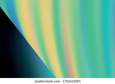 Dark Blue, Green vector glossy abstract backdrop. Colorful abstract illustration with gradient. New style design for your brand book.