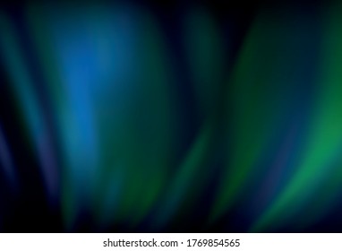 Dark Blue, Green vector glossy abstract layout. Glitter abstract illustration with gradient design. Elegant background for a brand book.