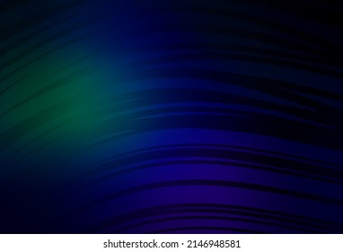 Dark Blue, Green vector glossy abstract backdrop. Shining colorful illustration in smart style. Background for designs.