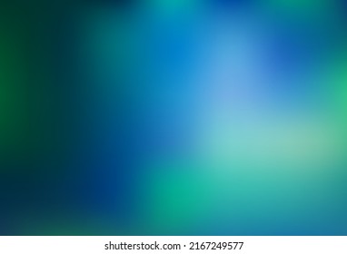 Dark Blue, Green vector glossy abstract background. Colorful illustration in abstract style with gradient. Template for cell phones.