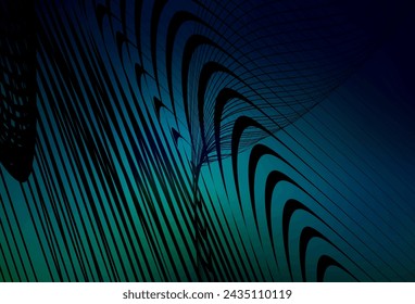 Dark Blue, Green vector glossy abstract backdrop. New colored illustration in blur style with gradient. New design for your business.