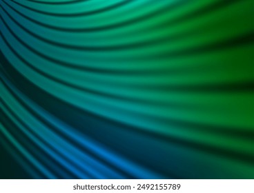 Dark Blue, Green vector glossy abstract background. An elegant bright illustration with gradient. A completely new template for your design.