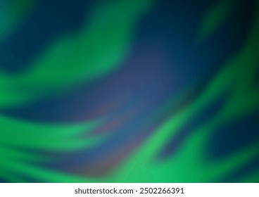 Dark Blue, Green vector glossy abstract template. Colorful illustration in abstract style with gradient. Brand new design for your business.