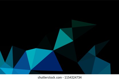 Dark Blue, Green vector hexagon mosaic texture. Glitter abstract illustration with an elegant design. A completely new template for your business design.