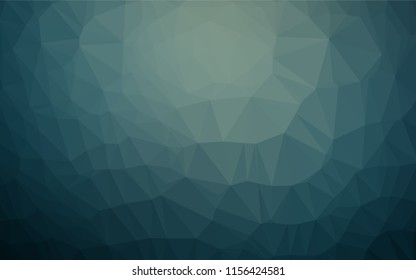 Dark Blue, Green vector hexagon mosaic template. A completely new color illustration in a vague style. The completely new template can be used for your brand book.