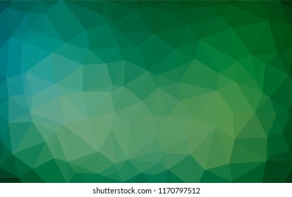 Dark Blue, Green vector hexagon mosaic texture. An elegant bright illustration with gradient. A completely new template for your business design.