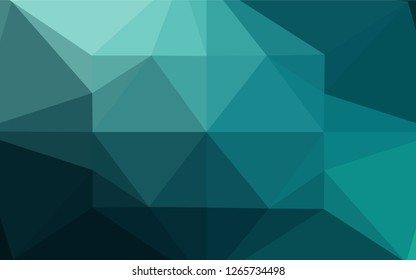 Dark Blue, Green vector hexagon mosaic texture. A completely new color illustration in a vague style. A new texture for your design.