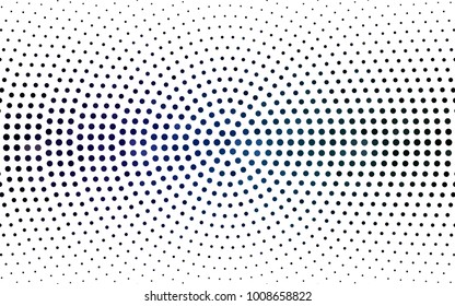 Dark Blue, Green vector illustration which consist of circles. Dotted gradient design for your business. Creative geometric background in halftone style with colored spots.