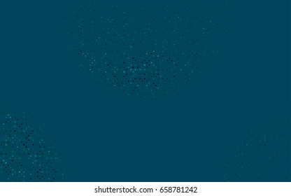 Dark Blue, Green vector illustration which consist of circles. Dotted gradient design for your business. Creative geometric background in halftone style with colored spots.