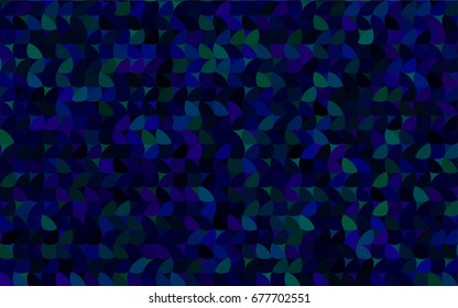 Dark Blue, Green vector illustration which consist of circles. Dotted gradient design for your business. Creative geometric background in halftone style with colored spots.
