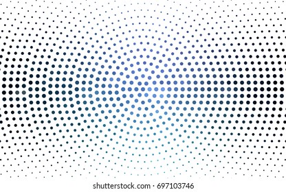 Dark Blue, Green vector illustration which consist of circles. Dotted gradient design for your business. Creative geometric background in halftone style with colored spots.