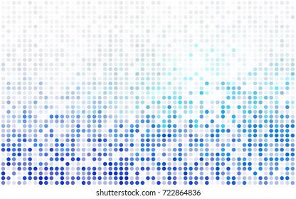 Dark Blue, Green vector illustration which consist of circles. Dotted gradient design for your business. Creative geometric background in halftone style with colored spots.