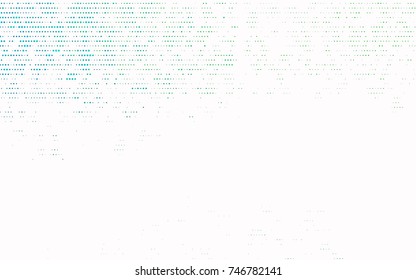 Dark Blue, Green vector illustration which consist of circles. Dotted gradient design for your business. Creative geometric background in halftone style with colored spots.