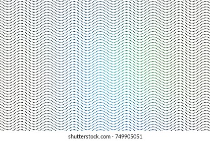 Dark Blue, Green vector illustration which consist of circles. Dotted gradient design for your business. Creative geometric background in halftone style with colored spots.