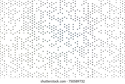 Dark Blue, Green vector illustration which consist of circles. Dotted gradient design for your business. Creative geometric background in halftone style with colored spots.