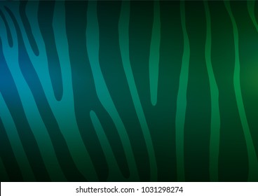 Dark Blue, Green vector indian curved template. Sketchy hand drawn doodles on blurred background. The textured pattern can be used for website.