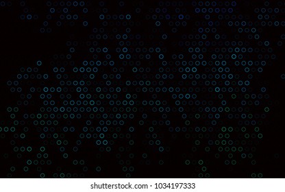 Dark Blue, Green vector  layout with circle shapes. Beautiful colored illustration with blurred circles in nature style. Beautiful design for your business natural advert.