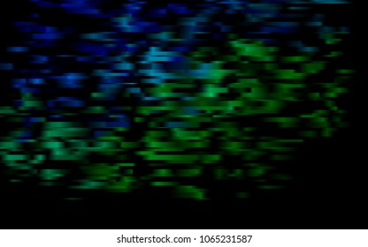 Dark Blue, Green vector layout with flat lines. Modern geometrical abstract illustration with staves. Best design for your ad, poster, banner.