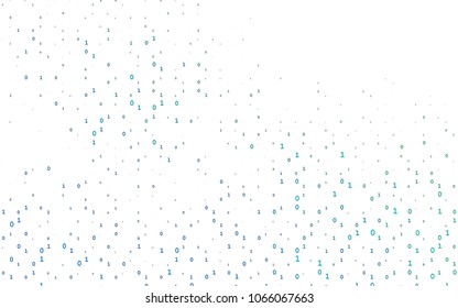 Dark Blue, Green vector layout with algebra elements. Shining colorful illustration with isolated Digit signs. The pattern can be used for school, grammar websites.