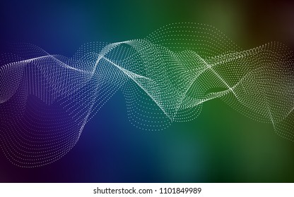 Dark Blue, Green vector layout with circle shapes. Modern abstract illustration with colorful water drops. The pattern can be used for beautiful websites.