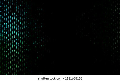 Dark Blue, Green vector  layout with circle shapes. Illustration with set of shining colorful abstract circles. Completely new template for your brand book.
