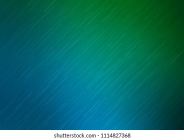 Dark Blue, Green vector layout with flat lines. Decorative shining illustration with lines on abstract template. Smart design for your business advert.