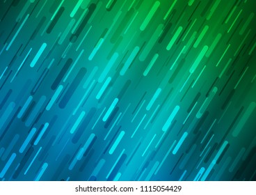 Dark Blue, Green vector layout with flat lines. Blurred decorative design in simple style with lines. The pattern can be used as ads, poster, banner for commercial.