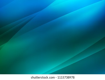 Dark Blue, Green vector layout with flat lines. Decorative shining illustration with lines on abstract template. The template can be used as a background.
